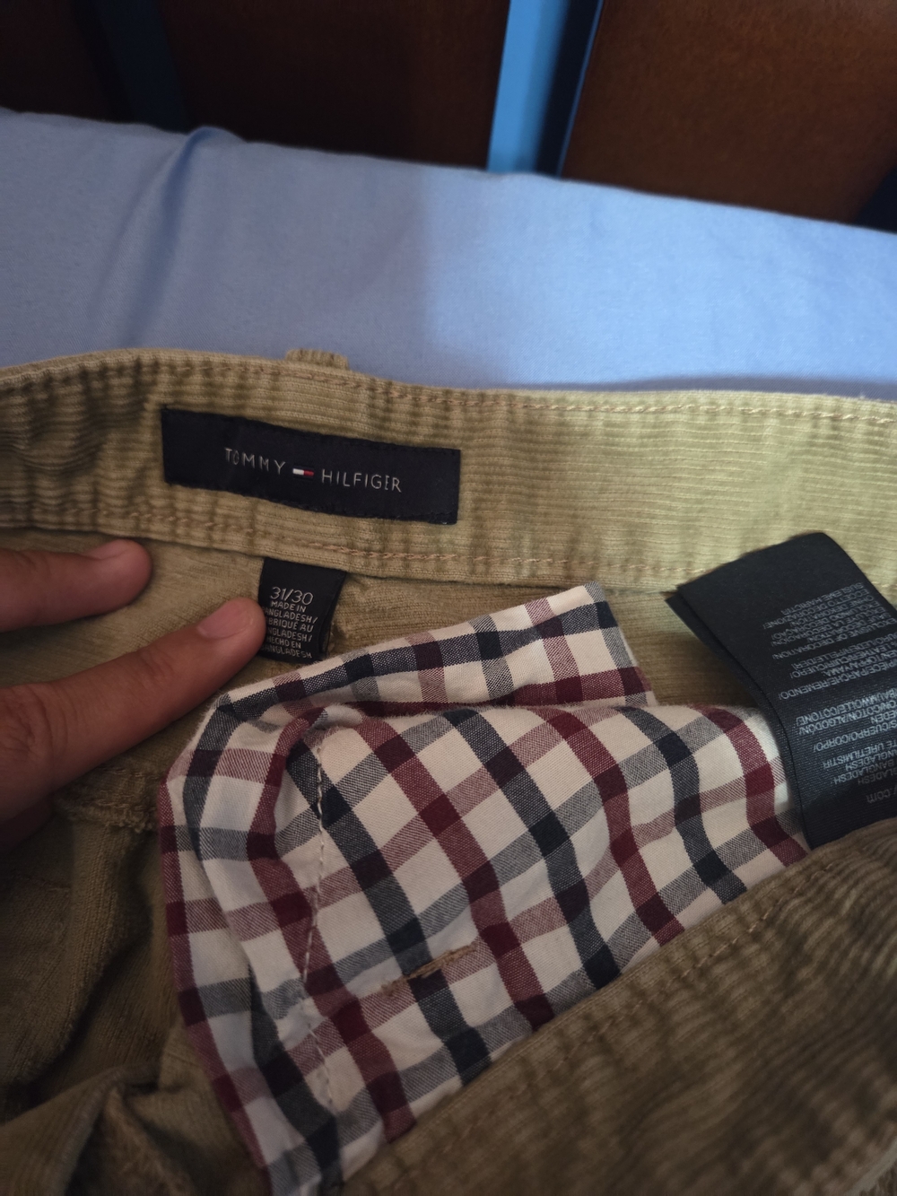 Tommy Hilfiger Men's Tan Corduroy Pants Size 31x30